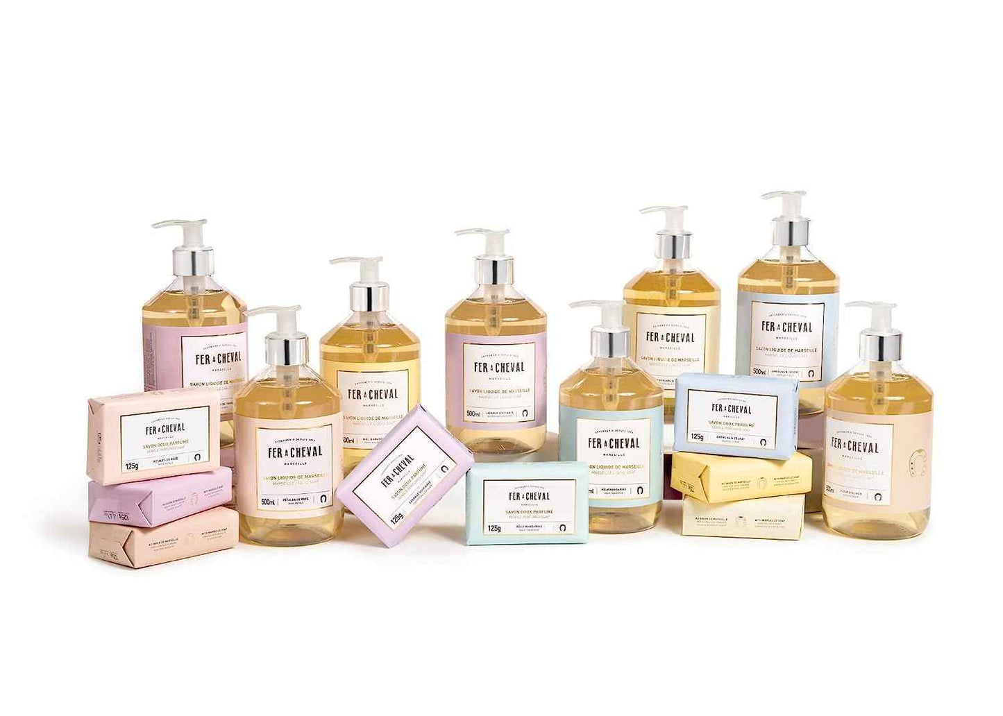 Fer à Cheval Marseille Liquid Soap, Luxury French Liquid Soap, Savon Liquide De Marseille, Seaside Citrus, 500 ml/16.9 fl oz