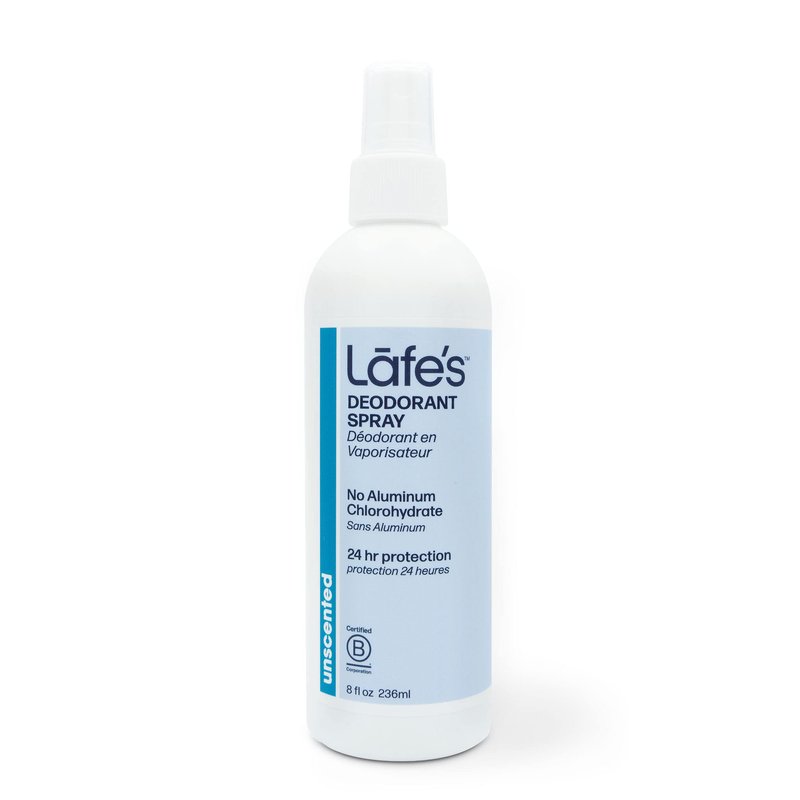 Lafe's Natural Deodorant | 8oz Aluminum Free Natural Deodorant Spray for Women & Men | Paraben Free & Baking Soda Free with 24-Hour Protection | Unscented | 3 Pack
