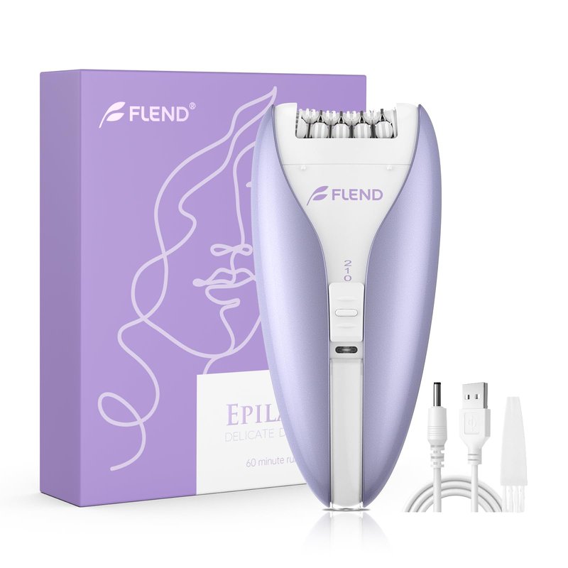 Silent Epilator for Women, 2-Speed Facial & Body Hair Remover, Smooth Glide Technology
