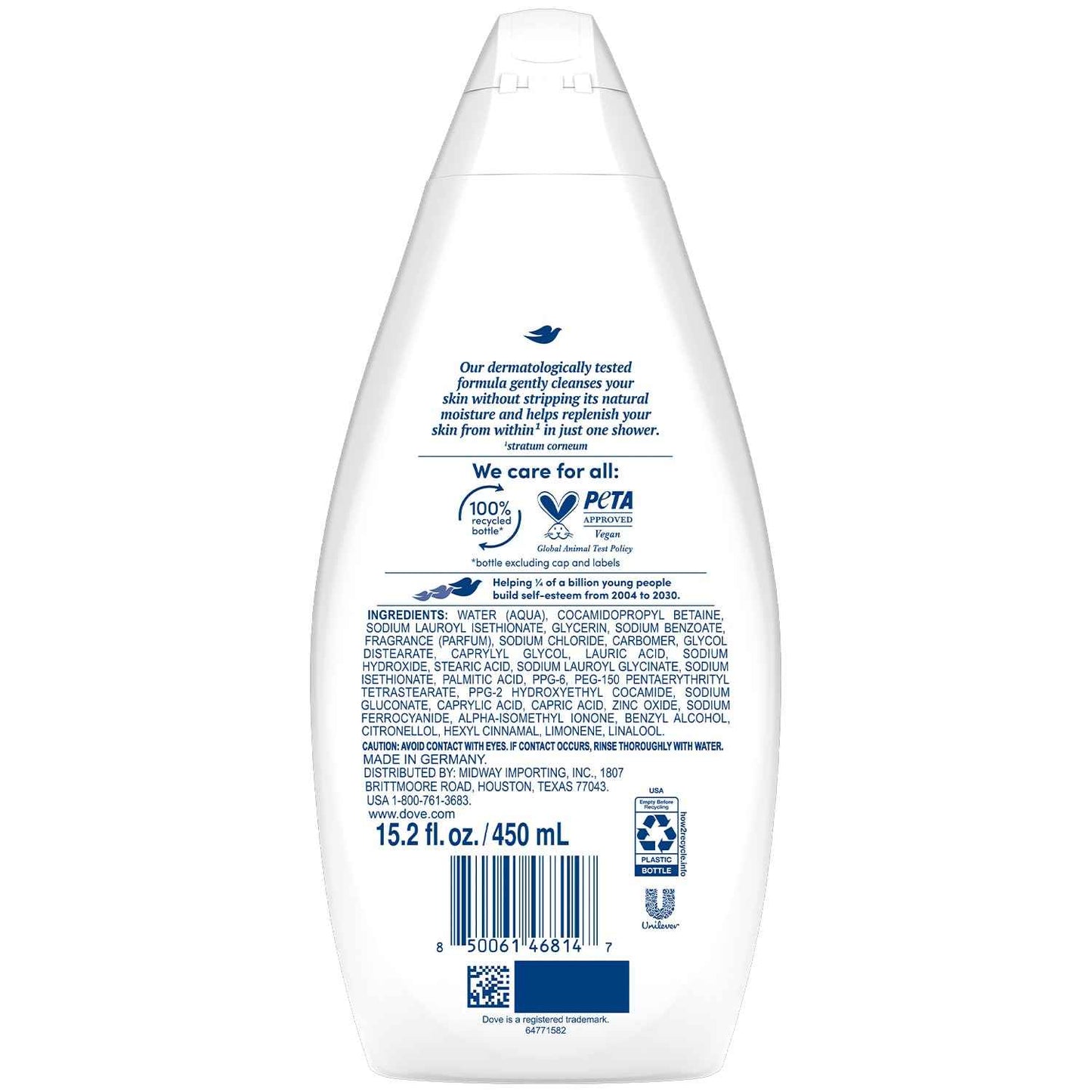 Dove Body Wash, Silky Velvet 2-Pack – Luxurious Moisturizing Cleanser for Smooth, Soft Skin, 15.22 Oz Ea