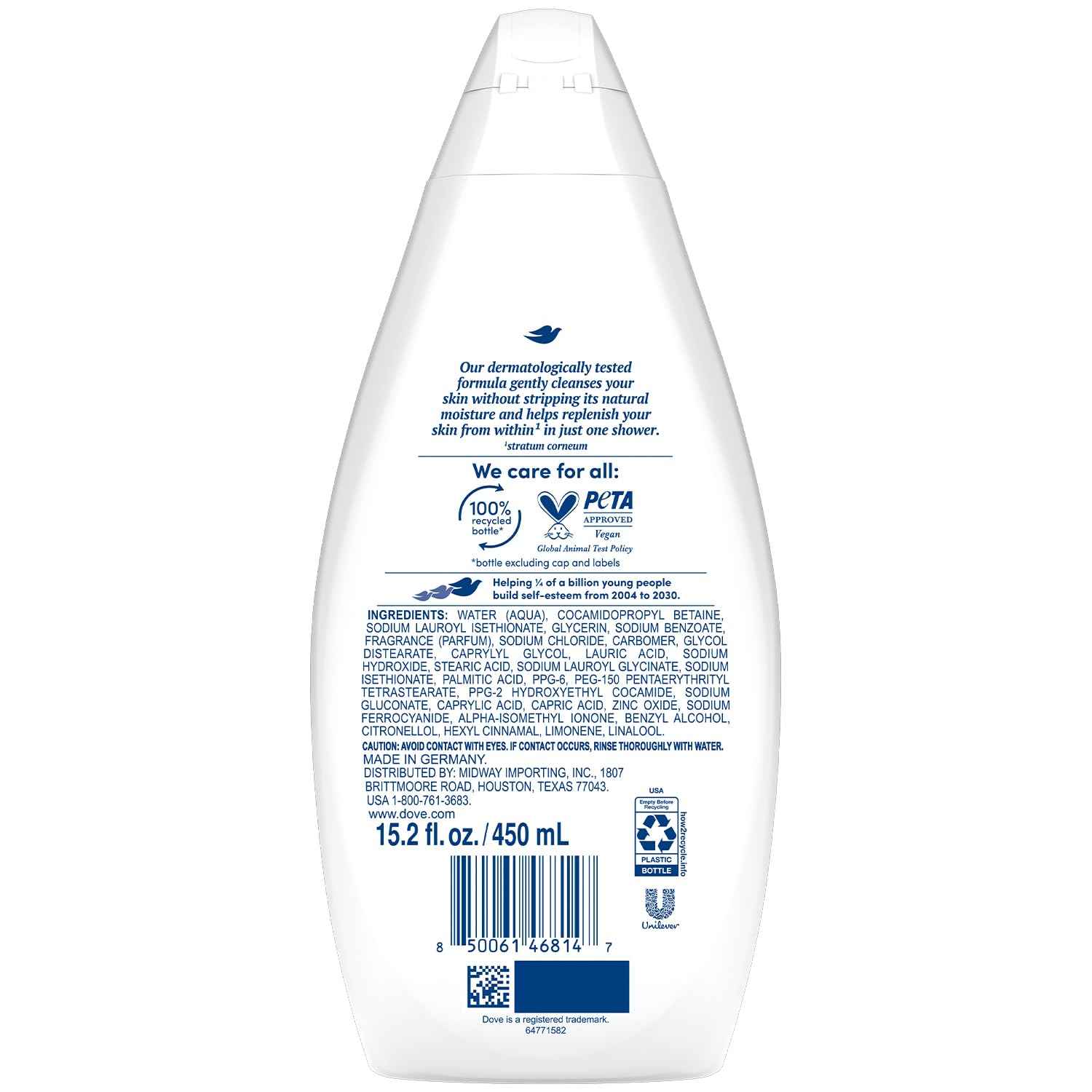 Dove Body Wash, Silky Velvet 2-Pack – Luxurious Moisturizing Cleanser for Smooth, Soft Skin, 15.22 Oz Ea