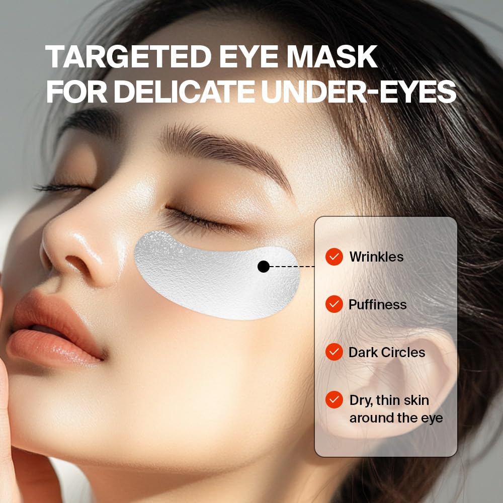 Pixcell Biom Moisture Barrier Eye Mask - Hydrating Under Eye Patches for Soothing & Firming | 6 Pairs, 0.10 oz Each