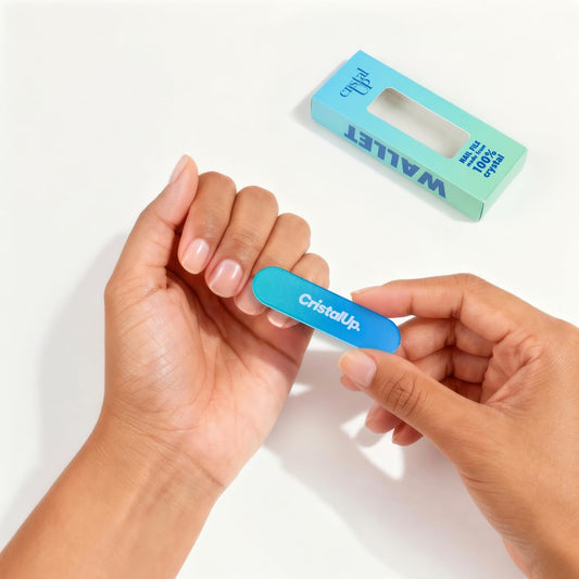 Cristal UP Mini Glass Nail File for Wallet, Pocket Travel Manicure