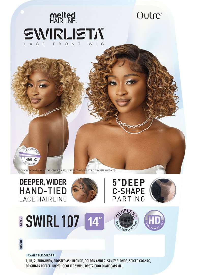 Outre Lace Front Wig - Melted Hairline Swirlista | Swirl 107 in Chocolate Caramel