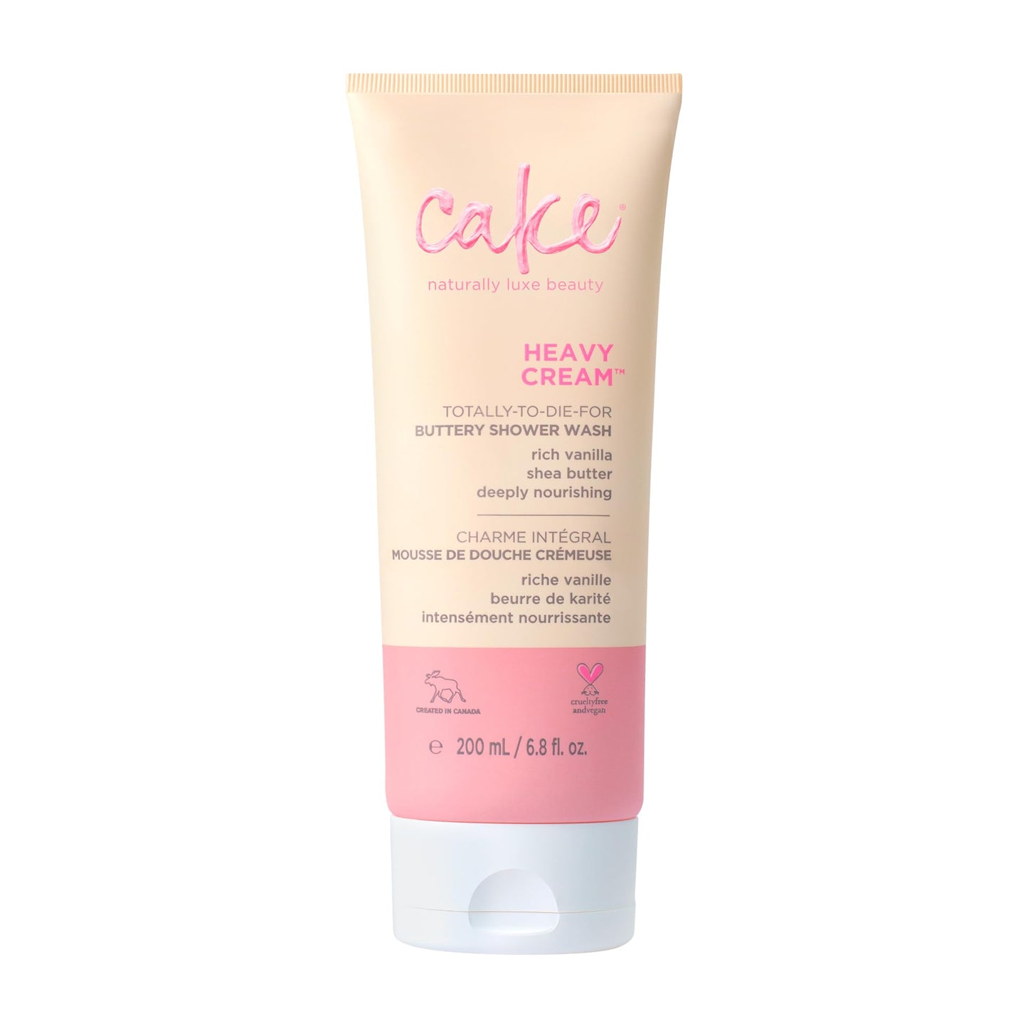 Cake Beauty Heavy Cream Buttery Shower Wash (Froth), 7 Ounce