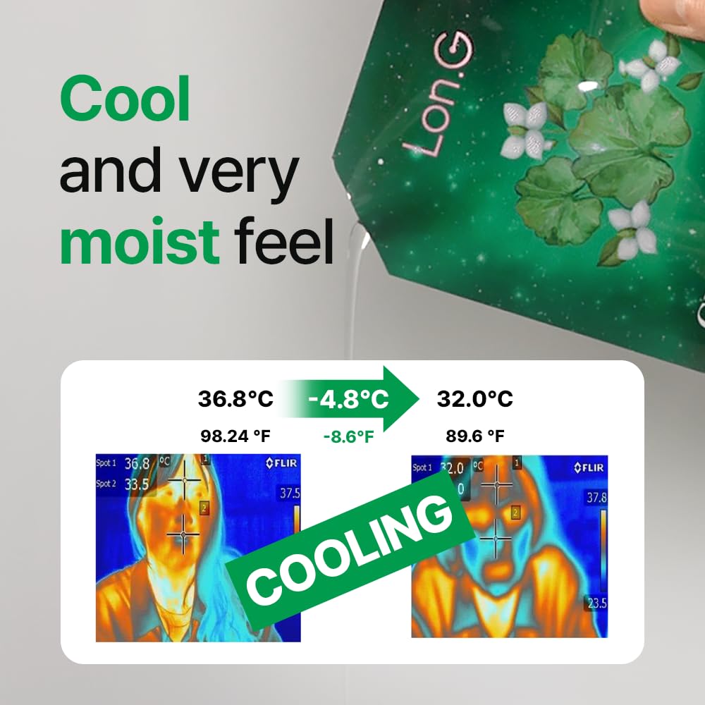 LON.G Cica Calming Authentic Glow Sheet Mask - Skin Soothing for Sensitive Blemish Troubled skin, Heartleaf, centella asiatica extract, hydration, skin barrier, Korean skincare, 10 sheets/0.7 oz