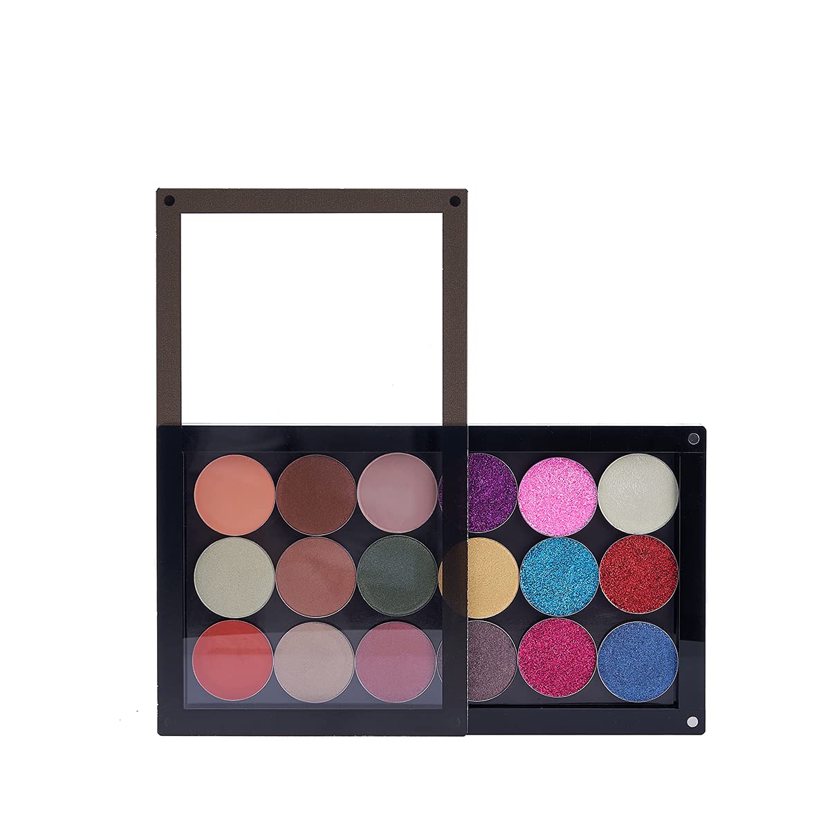 Acrylic Magnetic Eyeshadow Palette - Stackable Empty Makeup Organizer | 5.7'' x 10'' Large Space for Blush & Lipstick