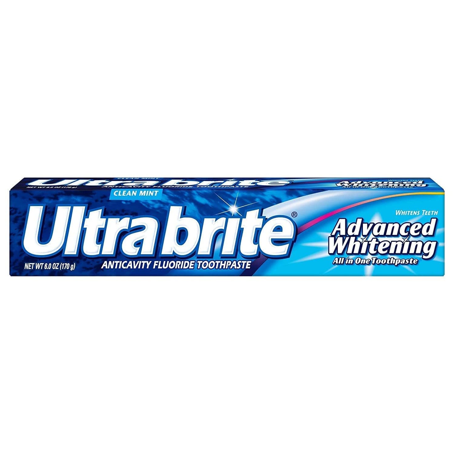 Ultra Brite Advanced Whitening Toothpaste Clean Mint 6 oz (Pack of 7)