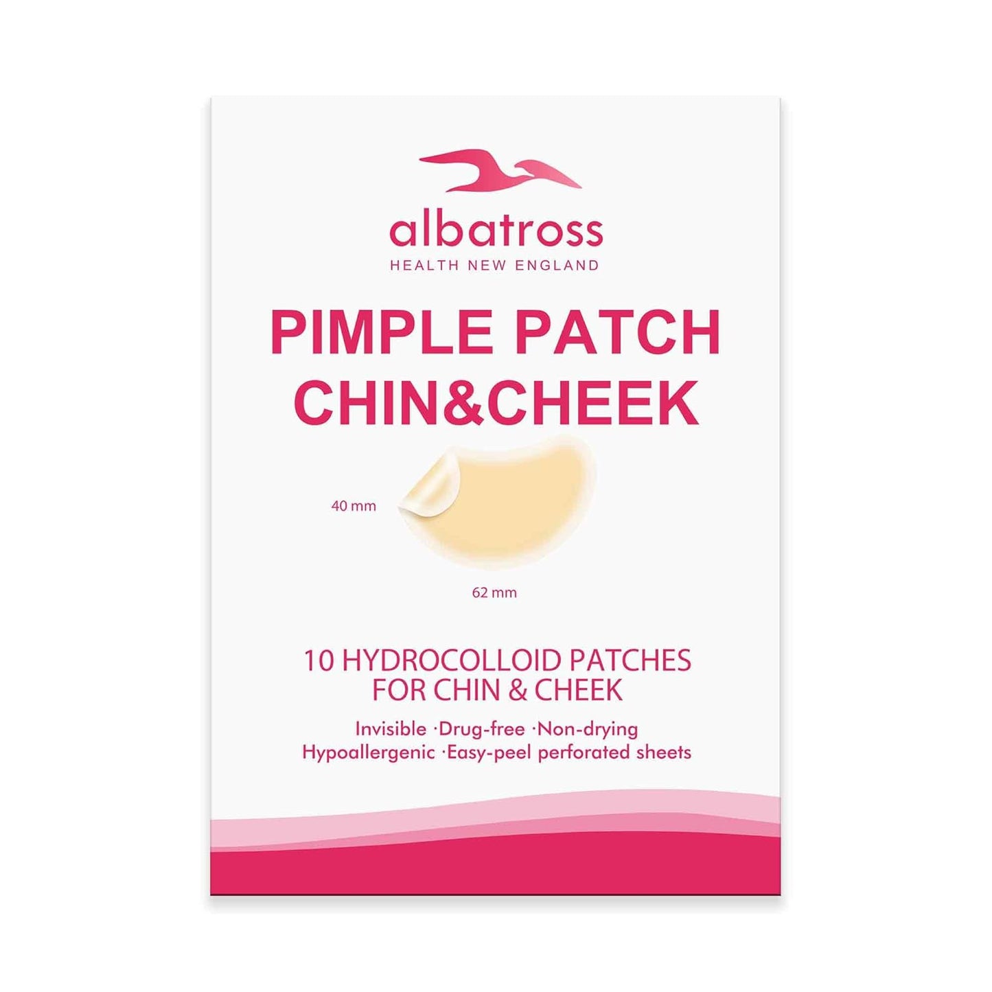 Albatross Health New England Invisible Pimple Patches for face, plain Hydrocolloid Acne Patches, HSA FSA eligible, Spot Dots Cover, Zit Blemish Patch, 2 Sizes 180 Counts