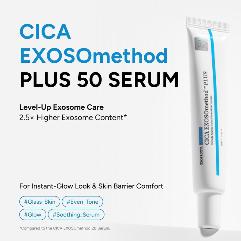 CICA Exosome Serum - Centella Asiatica & Niacinamide for Glass Skin | Hydrating Korean Skin Care (1.01 Fl Oz / 30ml)