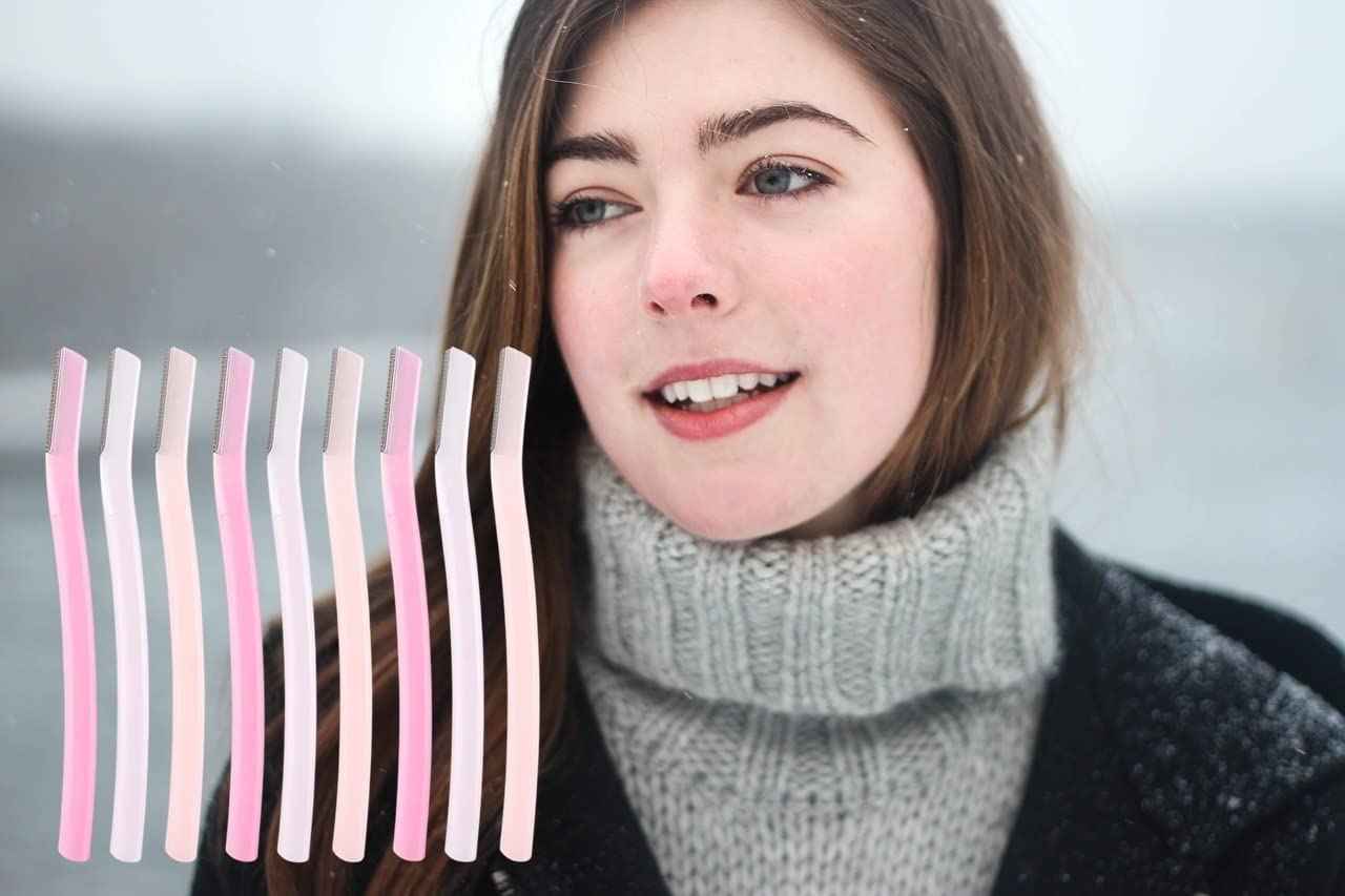 Facial Razor Large for Women Pack of 9(3pcs x 3 packs) Includes MAYAX Original Oil Blotting Paper japan import