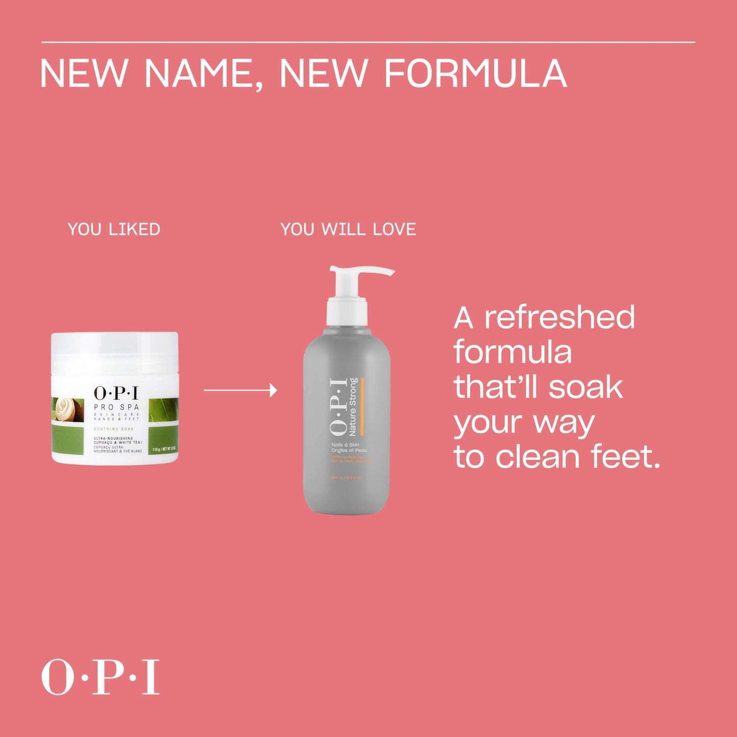 OPI Nature Strong Nails & Skin - Soften Up Pedi Soak | Skin-Softening Foot Soak | Refreshed Feeling with Relaxing Scent | 8.4 Fl Oz | 250 mL