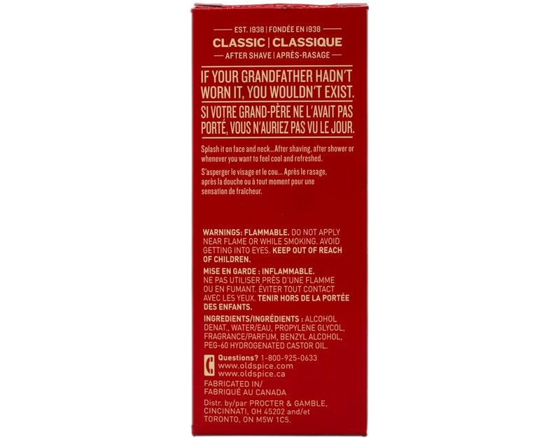 Old Spice Classic After Shave - Refreshing 4.25 Ounce | 2 Pack for Men