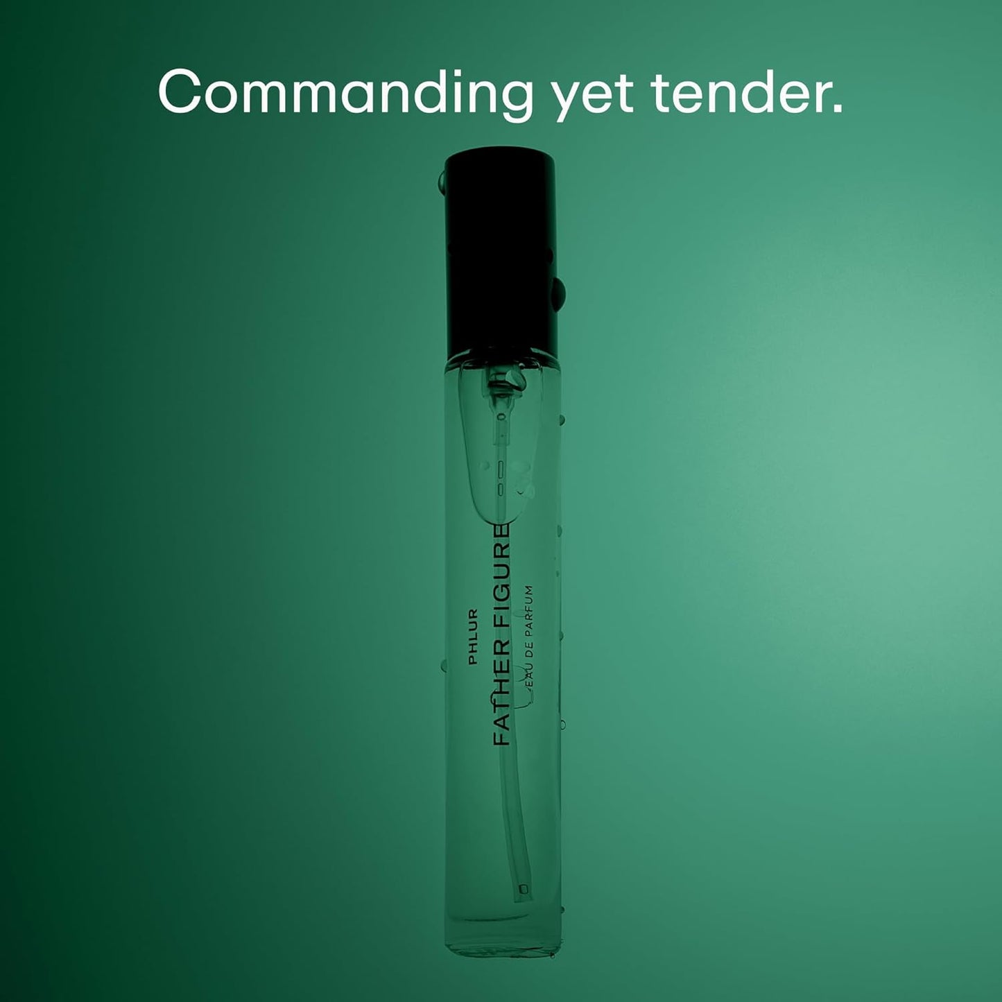 PHLUR Father Figure Perfume - Unisex Fig & Vanilla Eau de Parfum, 9.5 mL | Fresh Green Fragrance with Waterlily & Jasmine