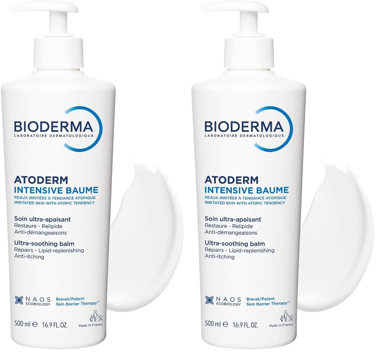 Bioderma Atoderm Intensive Balm - Ultra-Nourishing Body Cream for Dry Skin | 16.9 Fl Oz (Pack of 2)