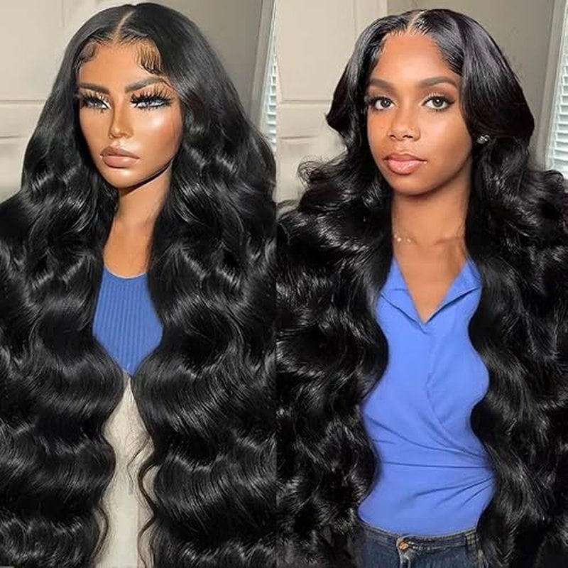 Body Wave Lace Front Wigs Human Hair Pre Plucked 200% Density 13x6 Lace Front Wigs Human Hair HD Lace Frontal Wigs Glueless Wigs Human Hair for Women 24 Inch