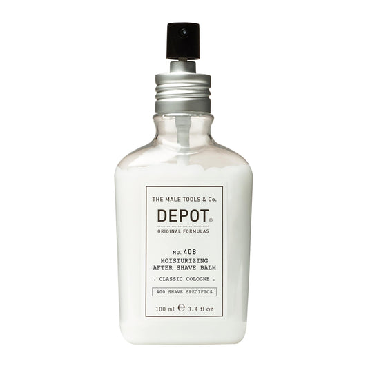 DEPOT No. 408 Moisturizing After Shave Balm | Classic Cologne, 3.4 Fl Oz