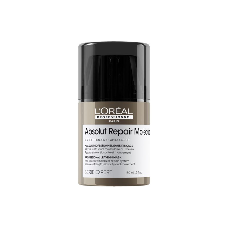 L'Oréal Professionnel Paris Absolut Repair Molecular Leave In - Smooths and Strengthens Hair For All Damaged Hair Types, 1.7 Fl Oz