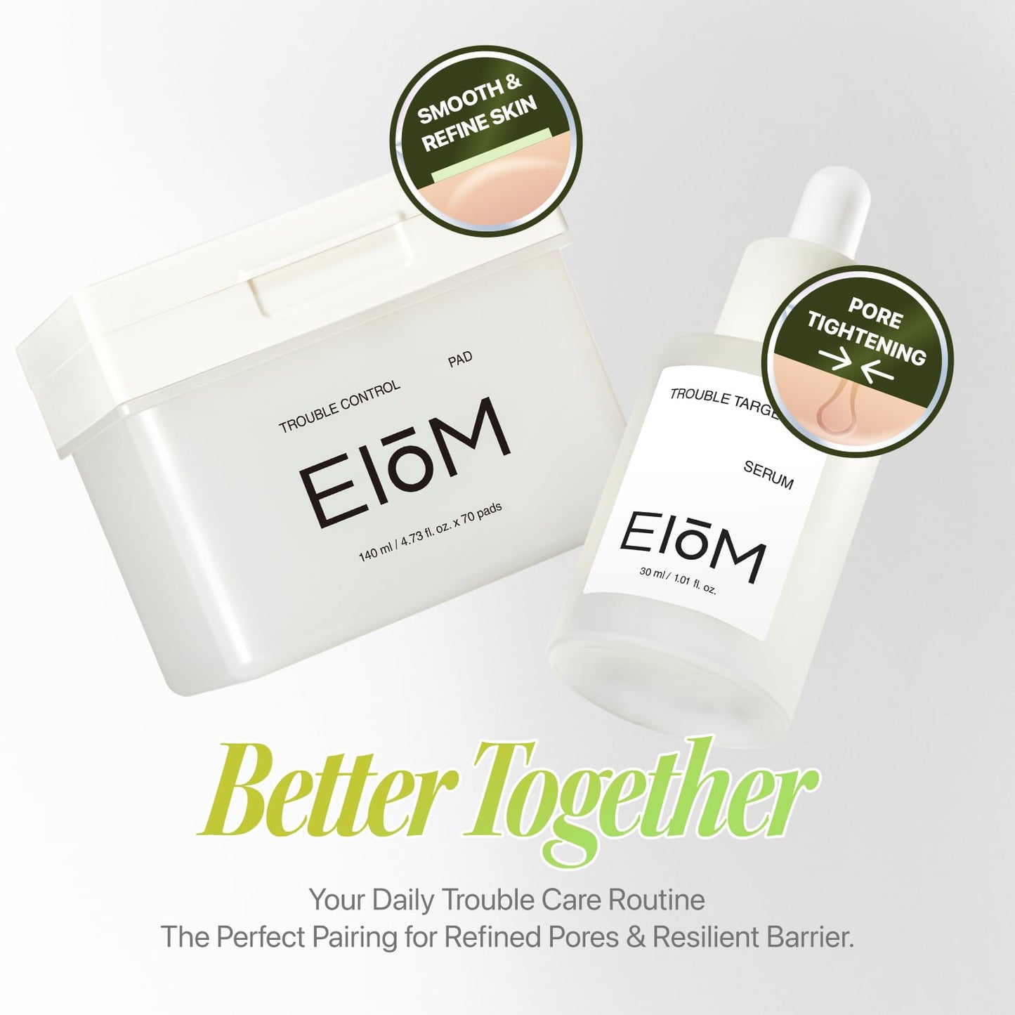 EIOM Salicylic Acid Pads – Korean BHA Toner for Acne & Oily Skin | Daily Acne Care Wipes for Face, Chest & Back, No-Rinse Exfoliating Facial Wipes, Sensitive Skin Safe (70 Count)