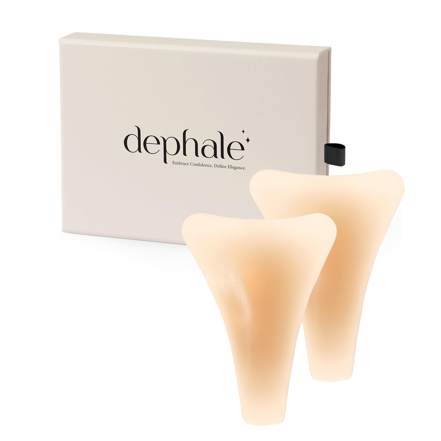Dephale Silicone Camel Concealer Toe Reusable - Anti Camel Concealer Pad for Swimsuits, Leggings, Underwear Gym, 2-Pack, Y-Shape