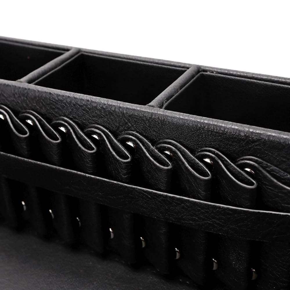 Barber Storage Box,Hairdressing Tool Holder, Multifunctional Detachable Large Storage Box, Shear Holder PU Leather Salon Scissors Holder, Hair Cutting Tools Storage Case for Barber Accessories(Small)