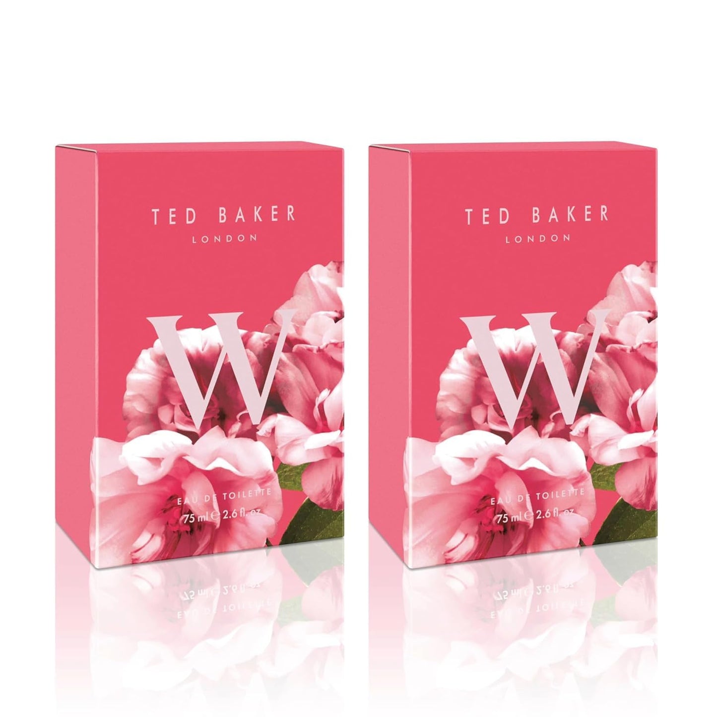 Ted Baker Eau de Toilette Duo Pack - Fruity Floral Rose & Orchid Perfume | Vegan, Long-Lasting, 2 x 2.54 fl oz