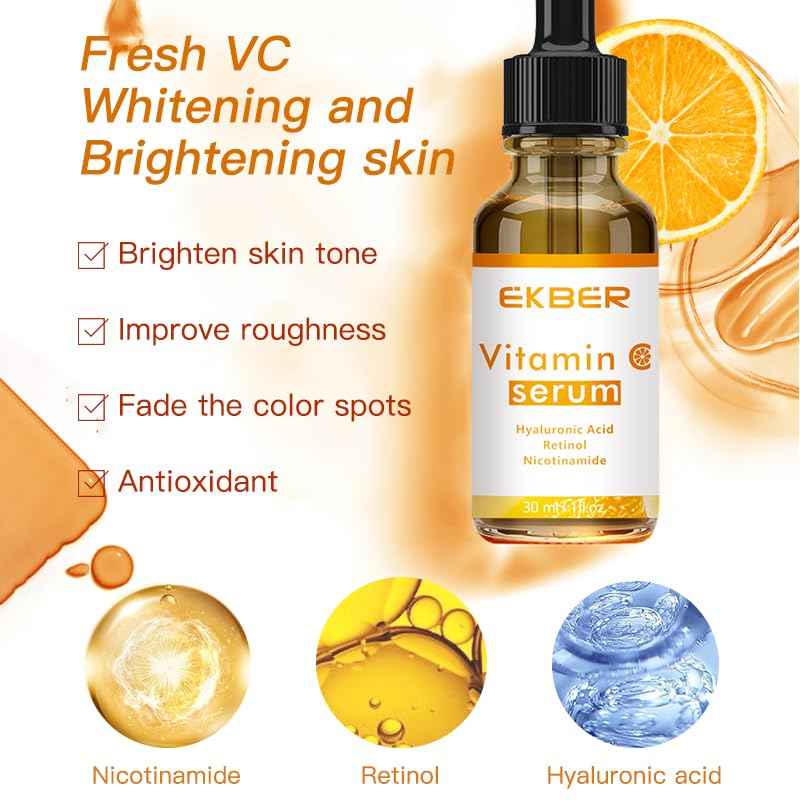 Vitamin C Serum with Hyaluronic Acid, Retinol and Niacinamide, 30ml Face Serum