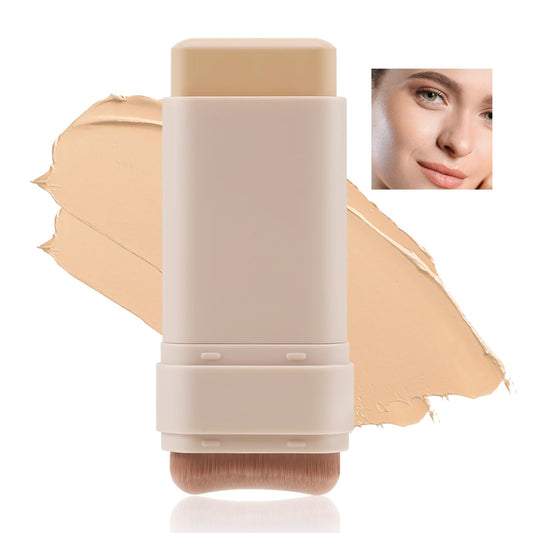 AFGHOUZ Matte Foundation Stick - Full Coverage Concealer And Contour Stick With Built In Applicator