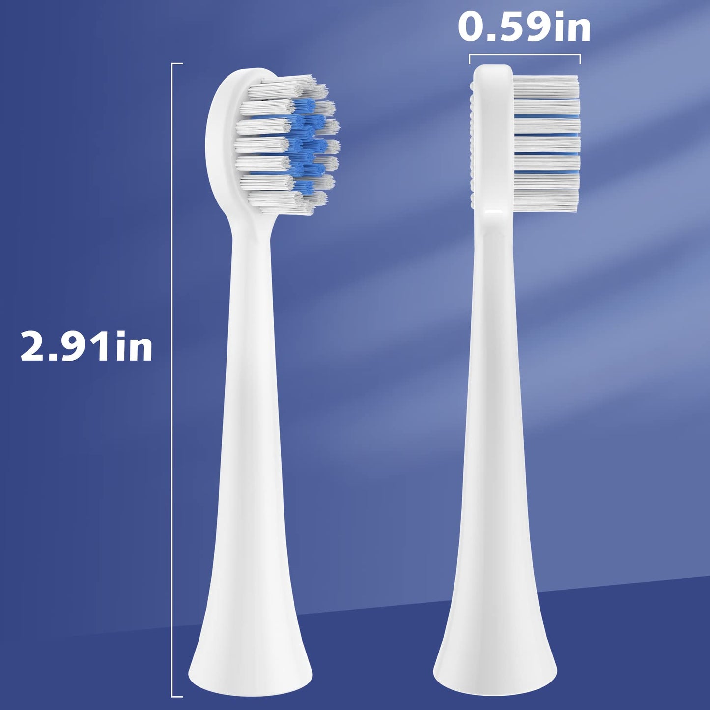 Replacement Toothbrush Heads for Razoko Kids Toothbrush 6 Pack