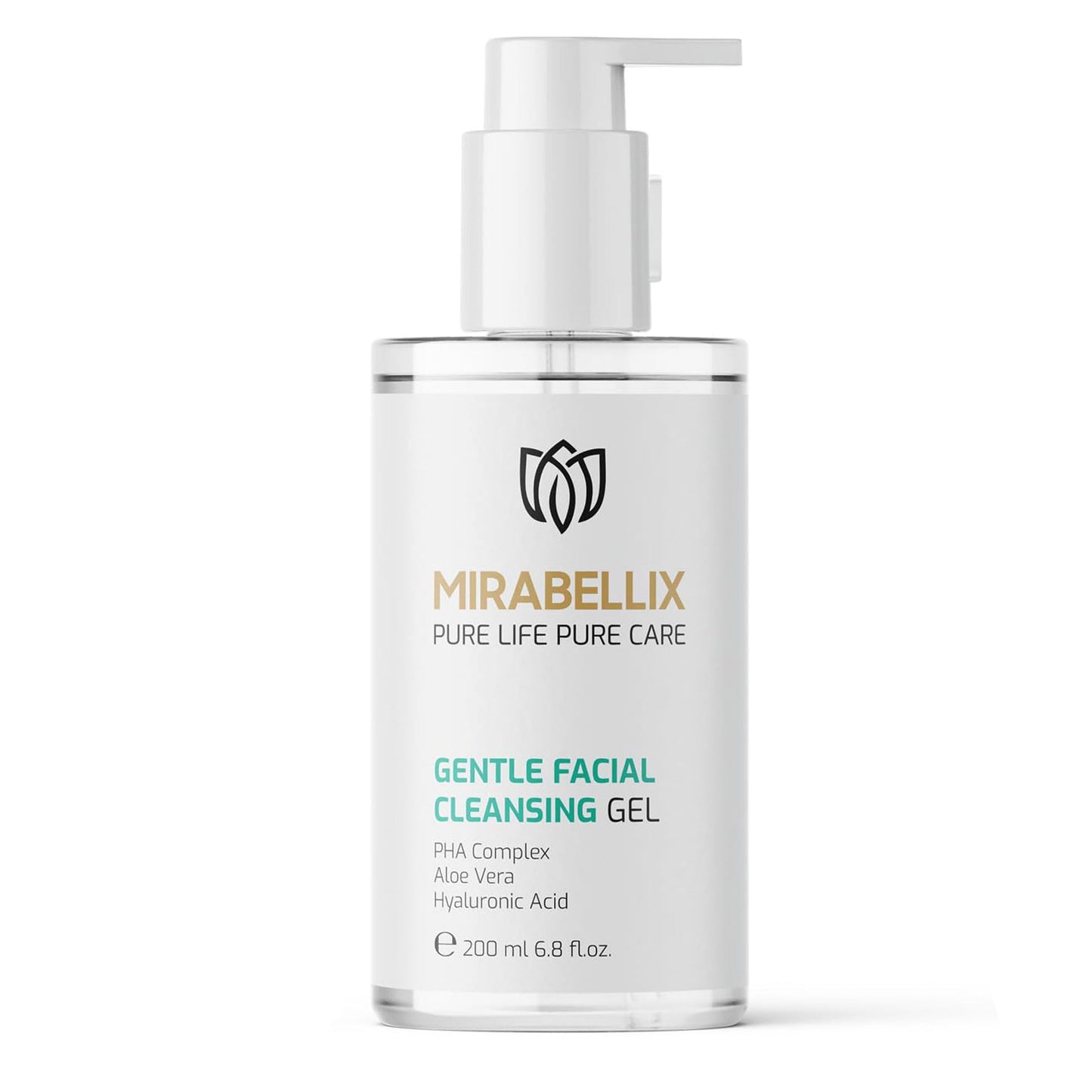 Gentle Foaming Face Wash Gel with PHA Complex, Aloe Vera, Hyaluronic Acid & Niacinamide – Hydrating Facial Cleanser for All Skin Types | Soothing, Purifying & Moisturizing | 6.76 fl. oz (200 mL)