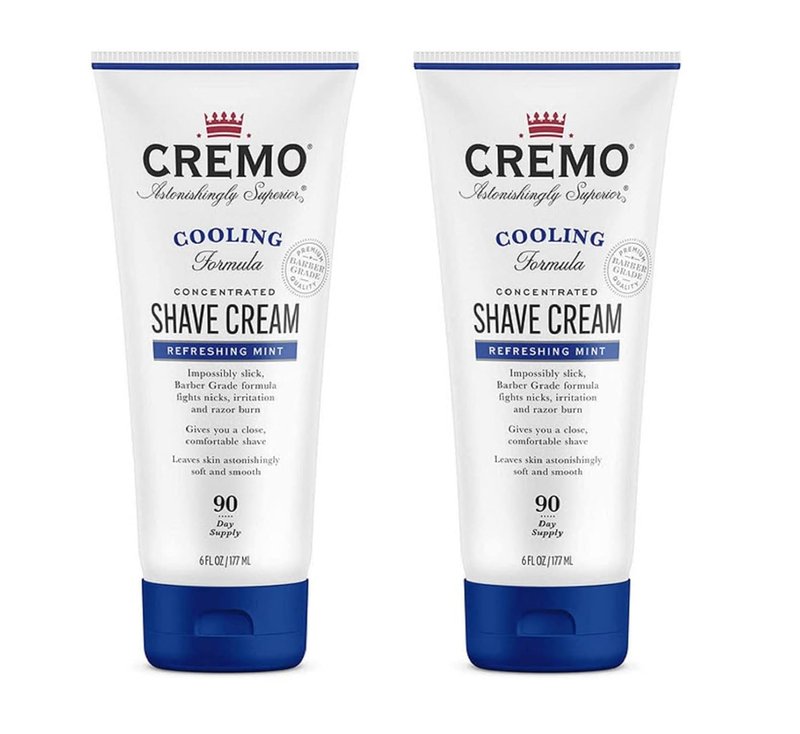 Cremo Cooling Shave Cream & Post Shave Balm - Soothes Razor Burn, 4 Oz | Barber Grade Formula