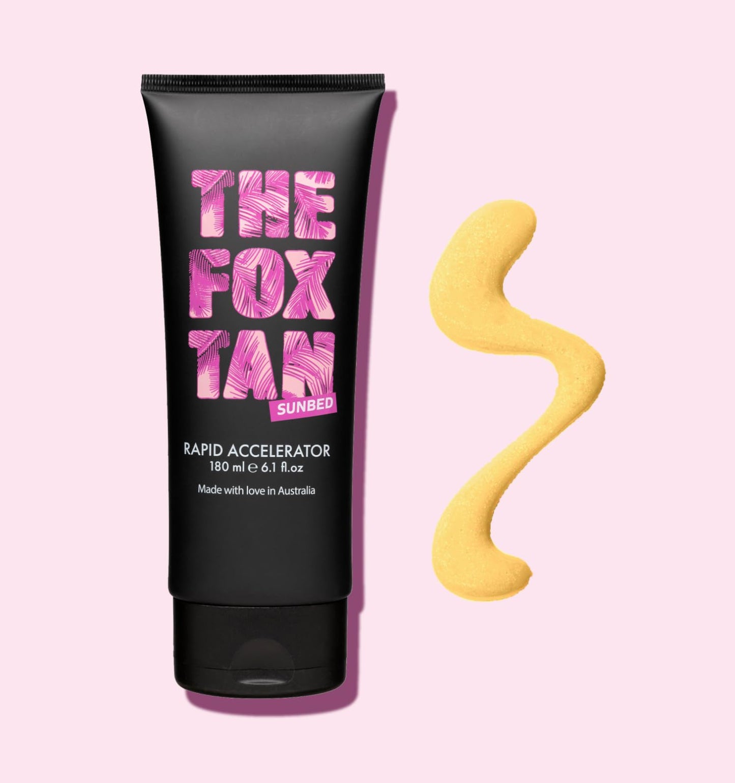 The Fox Tan Rapid Accelerator, Accelerator Lotion For Sunbed Tanning, Creates Darker, Faster & Long-Lasting Tans, Vegan & Cruelty-Free, 180mL