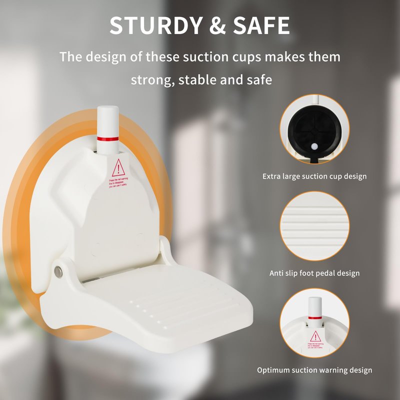 youmtool Shower Foot Rest for Shaving Legs, Suitable for RV Bathroom, Easy to Carry While Traveling