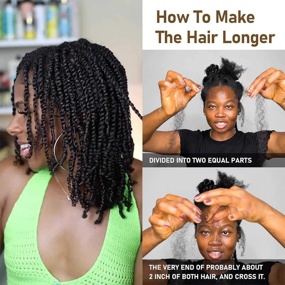 Ssawhair Afro Kinkys Bulk Human Hair For Dreadlock Extensions Repair Locs Mini Twist Braiding Hair Afro Kinky Curly Human Hair For Locs Extensions 14 Inch 50g