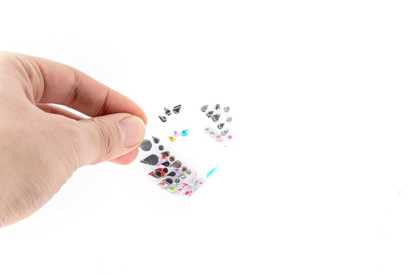 Face Gems - Adhesive Glitter Jewel Tattoo Stickers for Festival Rave | Red Body Makeup