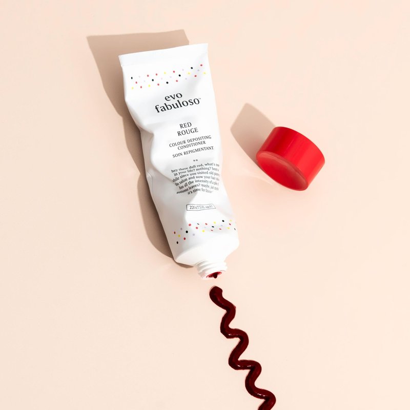 EVO Fabuloso Red Color Depositing Conditioner - Full Size Instant Color Depositing, Nourishing Conditioner To Add Shine in 3 Minutes - 7.5fl.oz