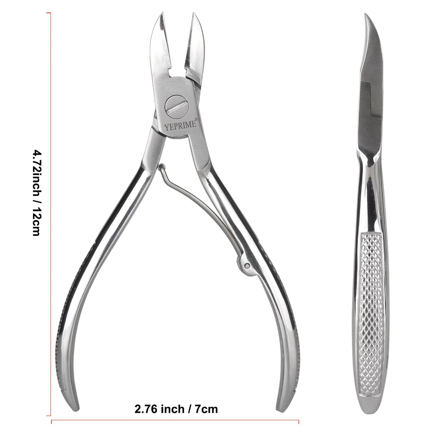 YEPRIME Toenail Clippers for Thick and Ingrown Nails, Curved Blade