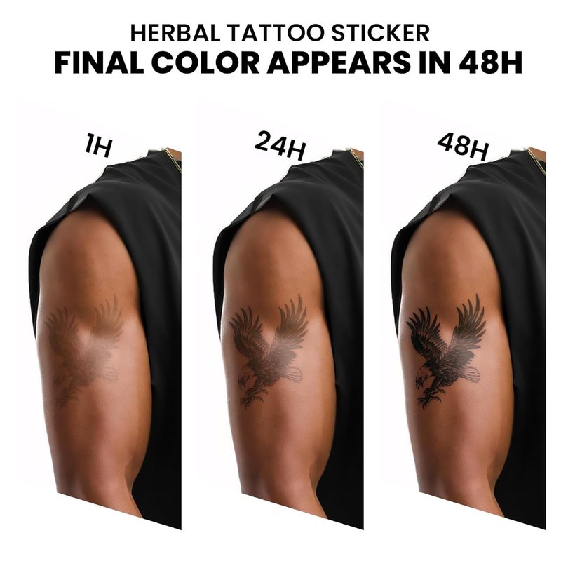 Realistic Semi-Permanent Tattoos - Waterproof Fake Body Art for Men & Women | 2 Sheets with Compass & Scorpion Designs
