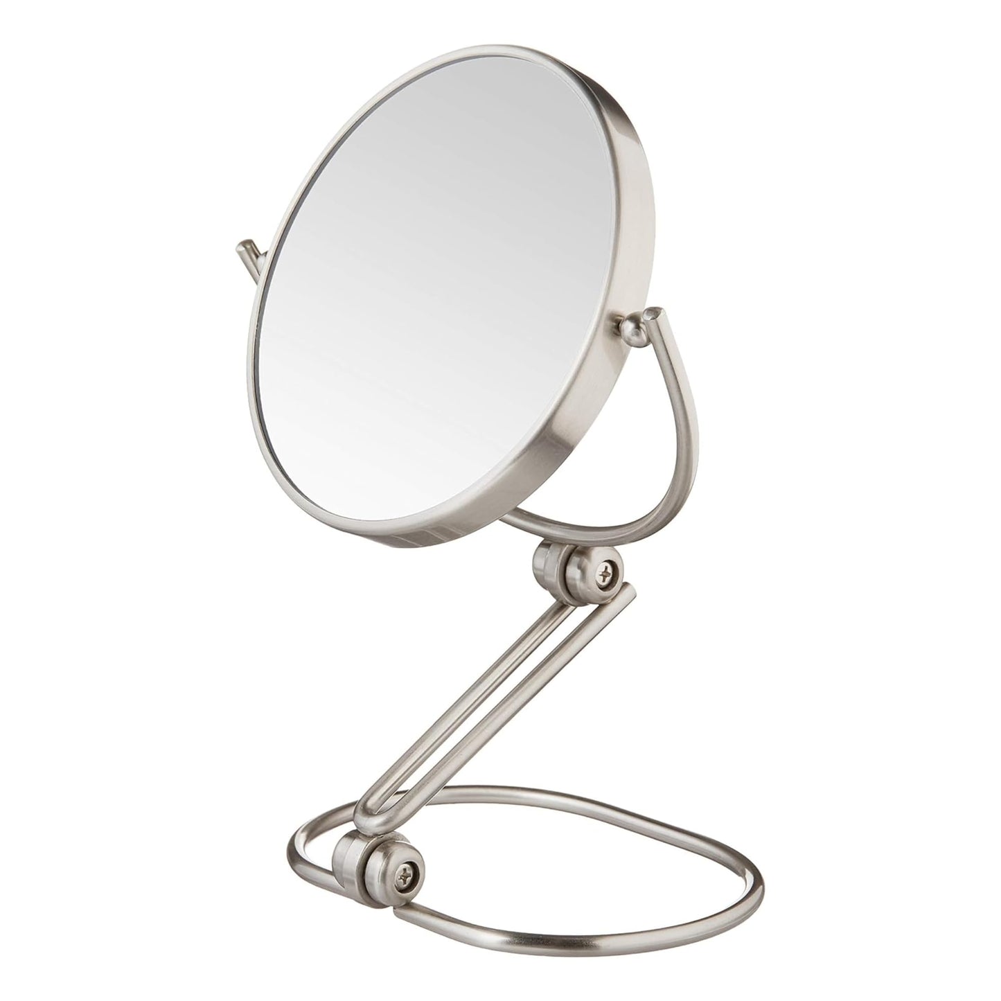 JERDON Compact Magnifying Mirror - Folding 5.5" Travel Mirror with 10X & 1X Magnification - Model MC450N