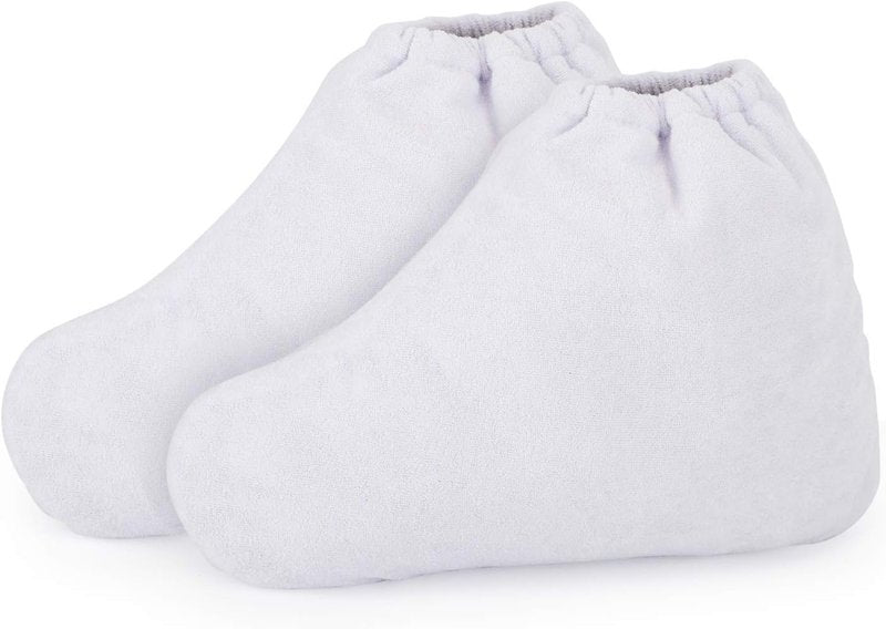 Paraffin Wax Bath Liners - Thicker Heated Foot Spa Booties | 200pcs Plastic Socks & Gloves for Hand & Foot Therapy