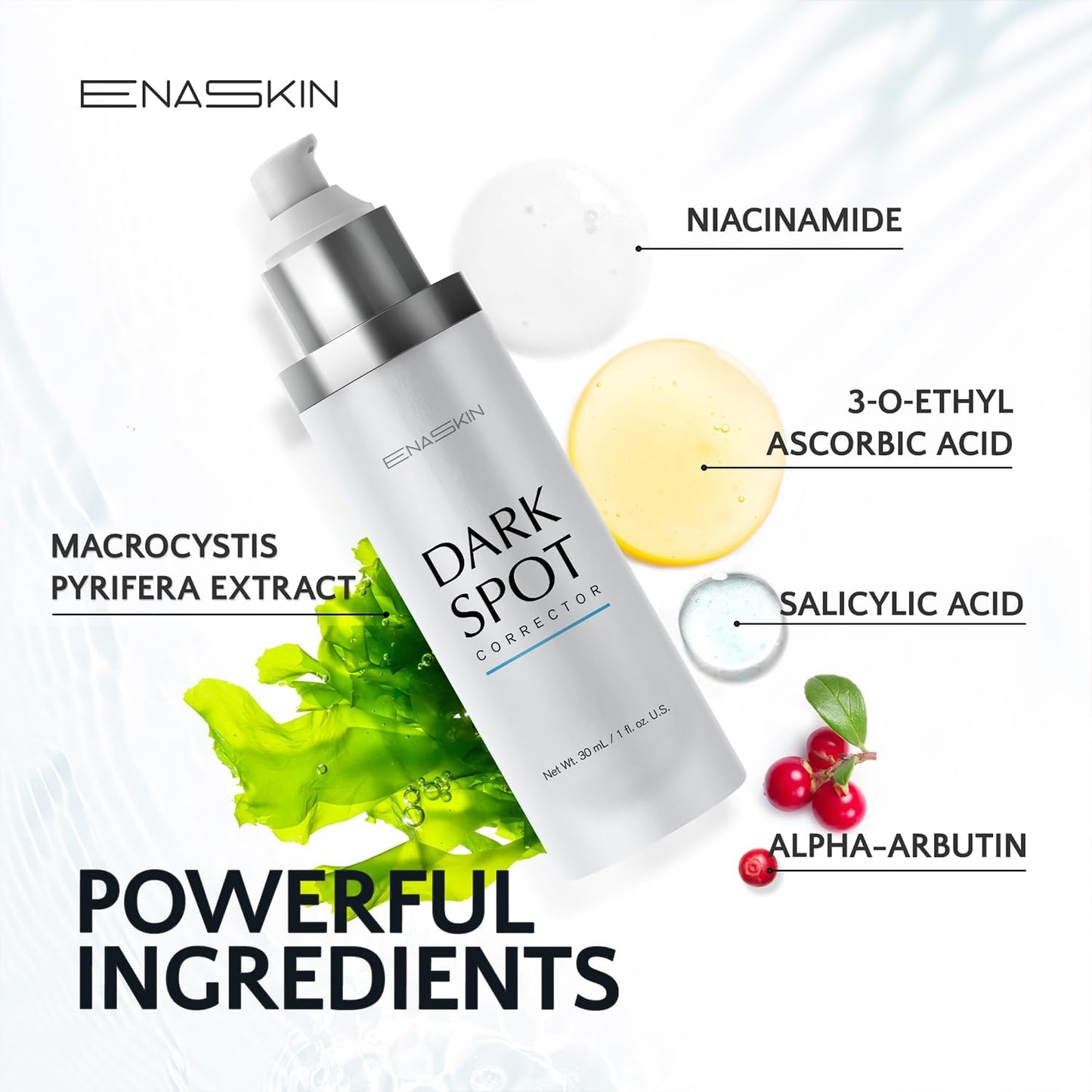 EnaSkin Dark Spot Remover for Face and Body: Advanced Formula Spot Corrector Cream to Fade Age Spots, Sun Spots, Freckles, Melasma, and Brown Spots for Women and Men (1.7 Oz)
