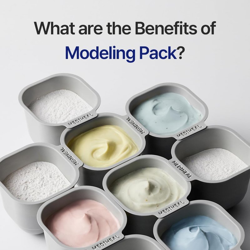 Mediheal Derma Modeling Pack - Madecassoside Blemish Relief | Hydrating DIY Icy Jelly Mask for Clear Skin