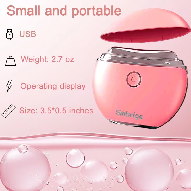 Face Massager Tool - 4 Color Modes Red Light Therapy for Face & Neck | Gua Sha Facial Tool in Pink