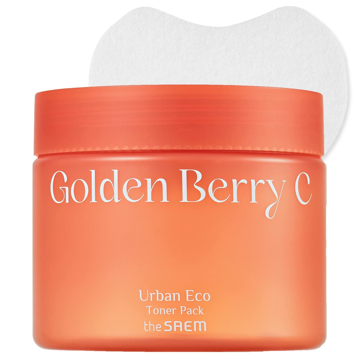 THESAEM Urban Eco Golden Berry C Toner Pack Pad - Face Hydrating Radiance Vitamin C Hypoallergenic - Even Tone Complexion Texture Refining - Gentle Daily Korean Skincare for Sensitive Skin, 50 Pads