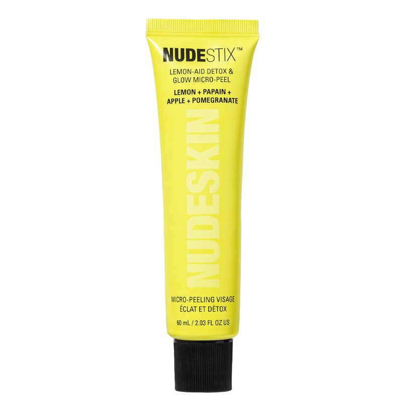 Nudestix Lemon-Aid Detox & Glow Micro-Peel – 3-in-1 Enzyme Face Exfoliator with AHAs, Vitamin C & Fruit Extracts for Bright, Smooth Skin | Clean, Vegan, Pore Detoxifying Peel