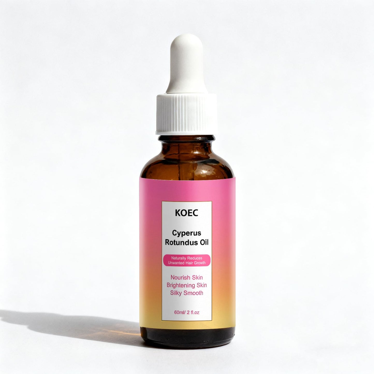 Organic Cyperus Rotundus Oil for Hair Removal - 100% Pure Natural Hair Inhibitor for Face & Body, Slows Regrowth for Smoother Skin (1)