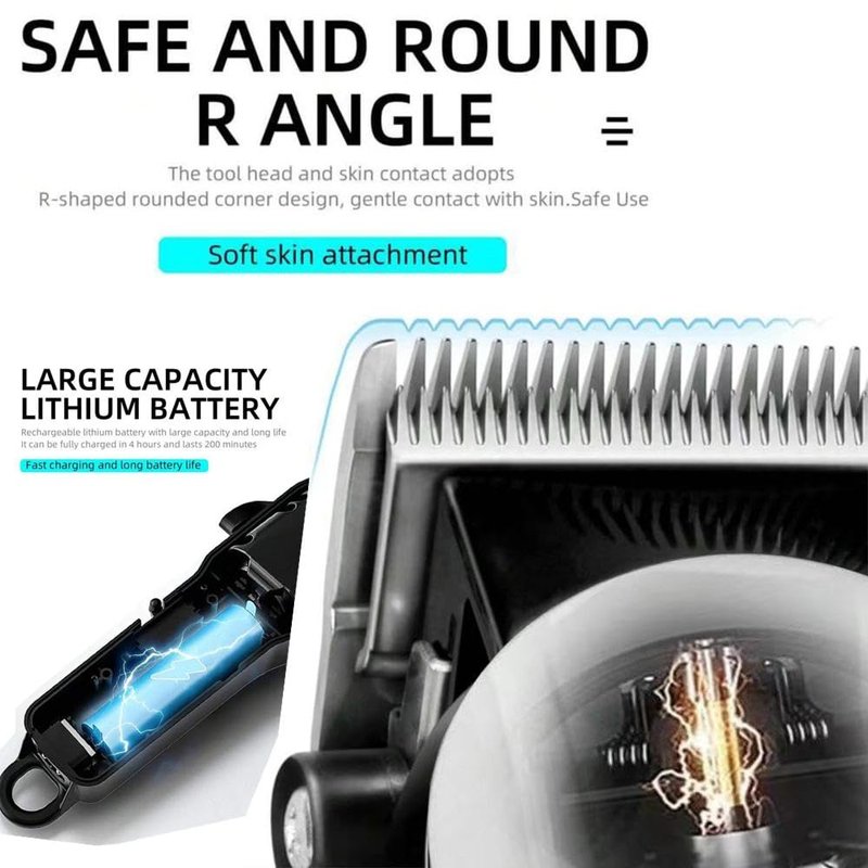LARGNER Hair Clippers for Men Professional, Beard Trimmer Kits & Sets, Electric Shavers, Hair Clippers & Trimmer Ceramic T-Blade, for Barber, for Gifts