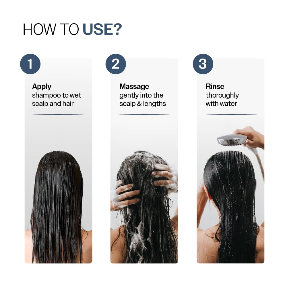 Anti-Hair Fall Shampoo - 5X Control with Adenosine & Peptides | Strengthens Roots | pH 4.6 | 250ml