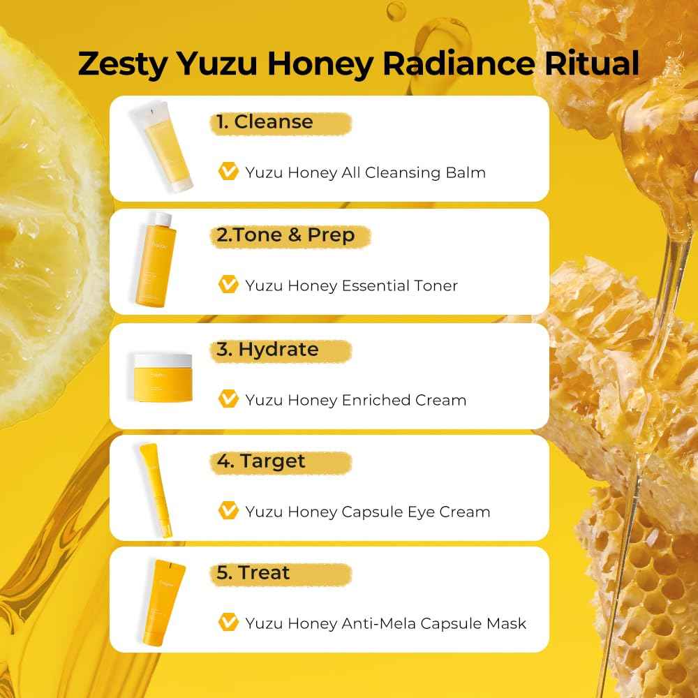Fraijour Yuzu Honey Enriched Cream – Korean Moisturizing Face Cream with Honey, Propolis & Hyaluronic Acid, Plumps Dry Skin, Smooths Fine Lines, Restores Radiance, Botanical Oils, 1.69 fl.oz.