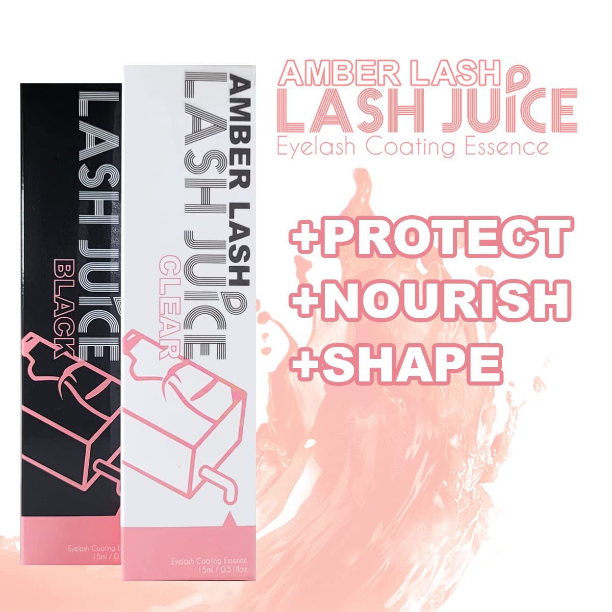 Lash Juice 3-in-1 Eyelash Coating Sealant - Nourishing Serum for Extensions & Lifts | Black